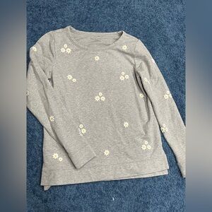 Talbots Embroidered Daisies Top